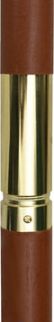 vidaXL - Parasol - met - houten - paal - 200x300 - cm - antraciet