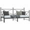 vidaXL - Slaapbank - met - onderschuifbed - zonder - matras - 80x200cm - staal - zwart