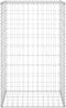 vidaXL - Schanskorfmuur - met - deksels - 60x50x150 - cm - gegalvaniseerd - staal