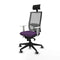 Bureaustoel met hoofdsteun Piqueras y Crespo 4B066G1 Paars