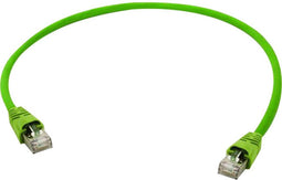 Telegärtner 100008837 RJ45 Netwerkkabel, patchkabel CAT 6 S/FTP 7.50 m Geel, Groen 1 stuk(s)