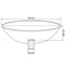vidaXL - Wasbak - gehard - glas - 42 - cm - bruin