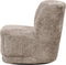 WOOOD Atty Draaifauteuil - Polyester - Zand - 75x74x65