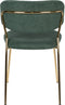 ANLI STYLE CHAIR JOLIEN GOLD/DARK GREEN