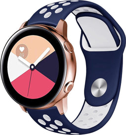 iMoshion Siliconen sport bandje Galaxy Watch 40/42mm / Active 2 42/44mm / Watch 3 41mm - Blauw