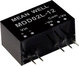 Mean Well MDD02M-15 DC/DC-convertermodule 67 mA 2 W Aantal uitgangen: 2 x Inhoud 1 stuk(s)