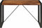 vidaXL - Eettafel - 120x60x76 - cm - massief - sheeshamhout