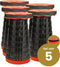 Opvouwbare kruk extra strong rood per 5 - telescopische kruk - 250 kg - inklapbare kruk - draagbaar - kampeerstoel - opstapkrukje