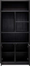 Richmond Interiors Boekenkast Oakura 2-deuren (Black)