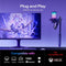 DGM20S Zwarte USB Condensator Gaming Microfoon met Mute, Gain en RGB Verlichting