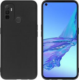 iMoshion Hoesje Geschikt voor Oppo A53s / A53 Hoesje Siliconen - iMoshion Color Backcover - Zwart