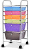 COAST™ Rolcontainer - Badkamertrolley met 6 lades - Veelkleurig - 37 x 74 x 32 cm