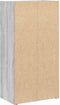 vidaXL - Boekenkast - 40x24x77 - cm - bewerkt - hout - grijs - sonoma - eikenkleurig