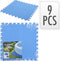 Free And Easy Zwembadtegels Foam - Antislip - Blauw 50 x 50 cm (9 stuks)