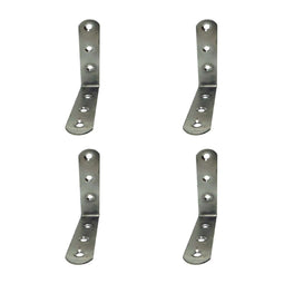 Hoeksteun EDM 86094 an24 Roestvrij staal 10 x 10 x 1,9 cm 4 Stuks