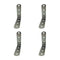 Hoeksteun EDM 86094 an24 Roestvrij staal 10 x 10 x 1,9 cm 4 Stuks
