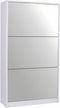 Feel Furniture - Schoenenkast met spiegel - 3 Laden - Wit