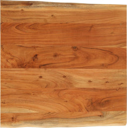 vidaXL - Tafelblad - vierkant - natuurlijke - rand - 60x60x3,8 - cm - acaciahout