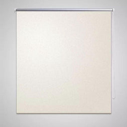 vidaXL - Rolgordijn - verduisterend - 120 - x - 230 - cm - crême