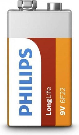 Philips Longlife 6F22L1B - 9V batterij - Zink-koolstof technologie