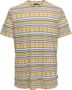 Only & Sons Ketu - Heren T-shirt - Maat M - Wit