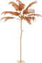 J-Line decoratie Boom pluimen - metaal - goud/oker - large