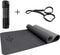 Yogamat Antislip sportmat Dik TPE Milieuvriendelijk Geurloze Finnness-mat voor yoga, fitness, gymnastiek, training, technogym, gymnastiek en 183 cm x 61 cm x 0,6 cm