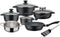 Set 10-pits kookgerei - GSW - GOURMET GRANIT - Gegoten aluminium - Inductie