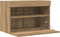 vidaXL - TV - Wandkasten - met - LED-verlichting - 2 - stuks - Artisan - Eiken - 60x30x40 - cm