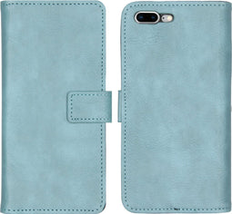 imoshion Hoesje Geschikt voor iPhone 8 Plus / 7 Plus Hoesje Met Pasjeshouder - imoshion Luxe Bookcase - Lichtblauw