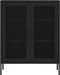 vidaXL - Opbergkast - 80x35x101,5 - cm - staal - zwart