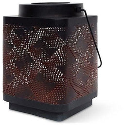 Lantaarn op zonne-energie - GARDEN ID Attract - Oranje 16 x 16 h23 cm - 6 tot 8 uur autonomie - Mobiel - Aan/uit knop.