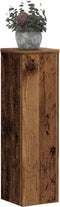 vidaXL - Plantenstandaards - 2 - st - 17x17x60 - cm - bewerkt - hout - oud - houtkleurig