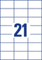 Avery Zweckform 3652-200 - Universele etiketten 70 x 42.3 mm - 4620 stuks - Wit