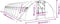 vidaXL - Tuinkas - met - stalen - frame - 48 - m² - 12x4x2 - m - groen