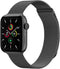 imoshion Milanees magnetisch bandje - Geschikt voor Apple Watch 1, 2, 3, 4, 5, 6, 7, 8, 9, 10 (42 mm), SE - 38/40/41 mm - Zwart - S