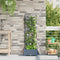 vidaXL - Tuinplanter - met - Trellis - Lichtgrijs - 40x40x125,5 - cm