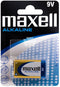 Maxell 9V-Block Batterij - Alkaline - High Pulse Drain - Goud