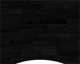 vidaXL - Bureaublad - rechthoekig - 100x80x2,5 - cm - eikenhout - donkerbruin