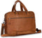 Chesterfield Laptoptas Waxed Pull Up Leer - cognac