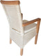 SVJ Eetkamerstoelen Rechthoekig - 47x54x97 cm - Wit/Bruin - Set van 2