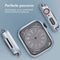 imoshion Screenprotector - Geschikt voor Apple Watch Series 7 / 8 / 9 - 41mm - Full Cover Hard Case / Beschermend Hoesje - Zilver