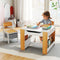 Coast Tafel en Stoelen Set - Bureau met 2 Stoelen - Ergonomisch - Wit/Grijs/Natuur (2 stuks)