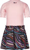 B. Nosy Meisjes Jurk - Maat 140 - Broderie effect - Zebra print (2022)