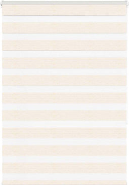 vidaXL - Zebra - rolgordijn - 100x150 - cm - stofbreedte - 95,9 - cm - marmerbeige