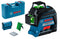 Bosch GLL 3-80 G - Kruislijnlaser - 3 groene 360° lijnen - (1 stuk)