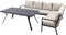 Garden impressions - Sergio Loungedining set 3-delig rechts carbon black/desert sand