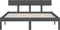 vidaXL - Bedframe - massief - grenenhout - grijs - 160x200 - cm