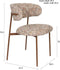 Housecraft Living Claes Eetkamerstoelen - Gemêleerd - Retro charme - Beige (set van 2)