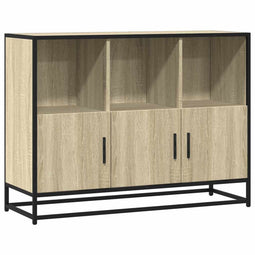 vidaXL - Dressoir - 100x35x76 - cm - bewerkt - hout - sonoma - eikenkleurig